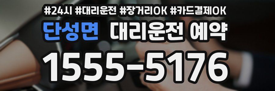 단성면 대리운전 예약