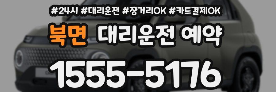 북면 대리운전 예약