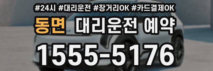 동면 대리운전 예약