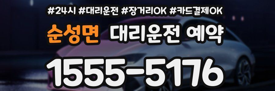 순성면 대리운전 예약