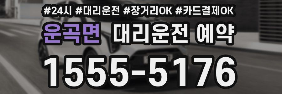 운곡면 대리운전 예약