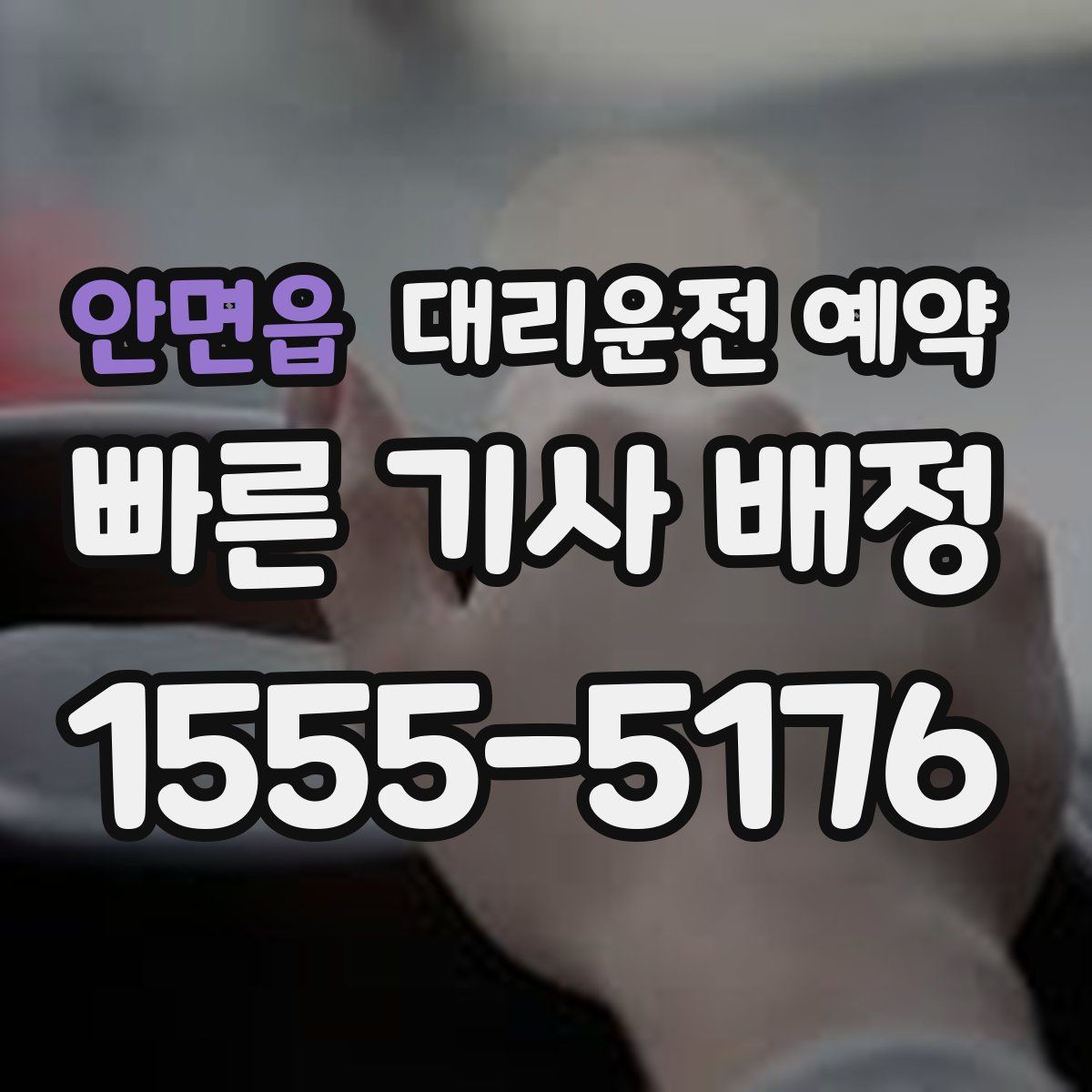 안면읍 대리운전 예약