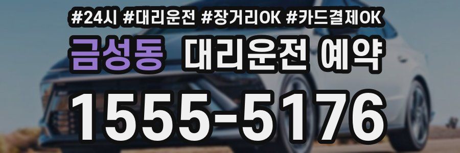 금성동 대리운전 예약