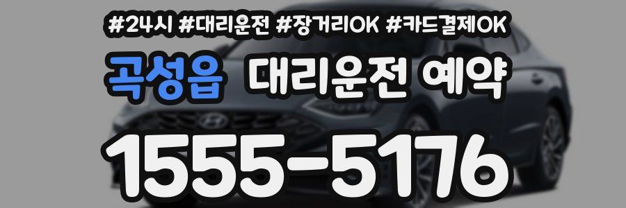 곡성읍 대리운전 예약