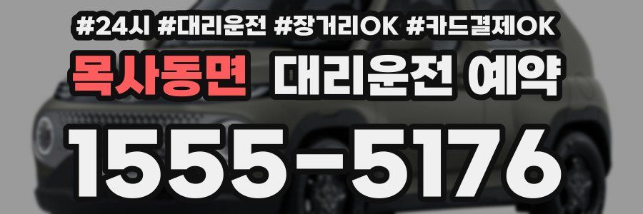 목사동면 대리운전 예약