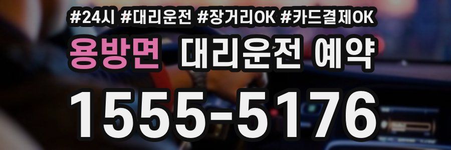 용방면 대리운전 예약