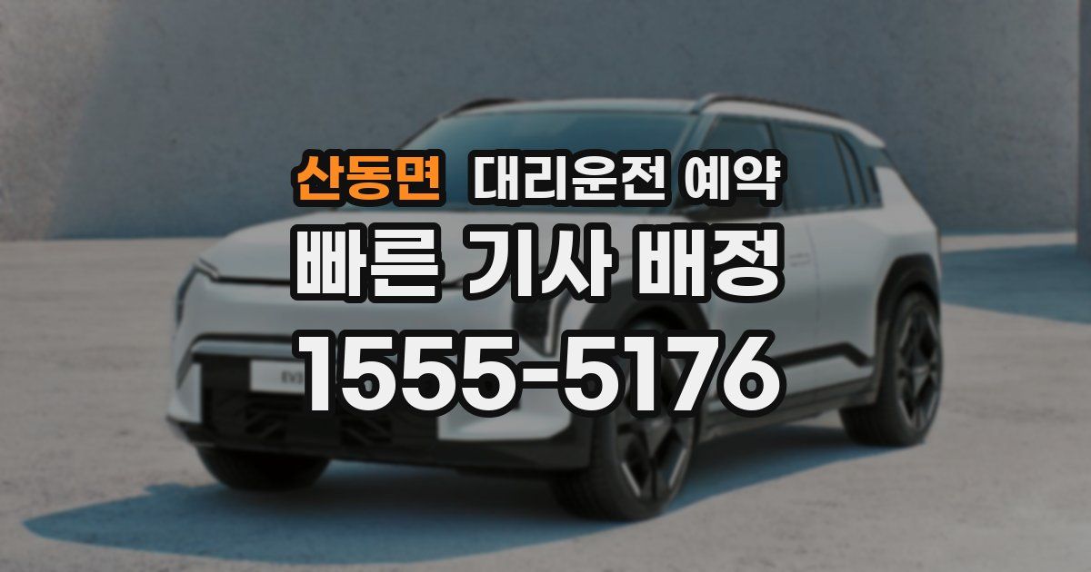 산동면 대리운전 예약