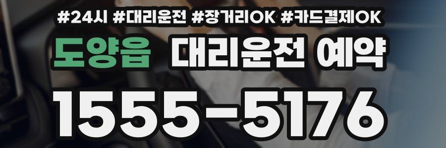 도양읍 대리운전 예약