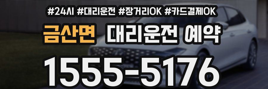금산면 대리운전 예약