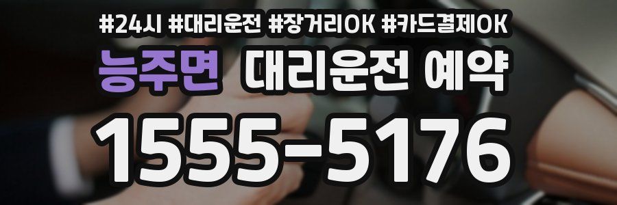 능주면 대리운전 예약