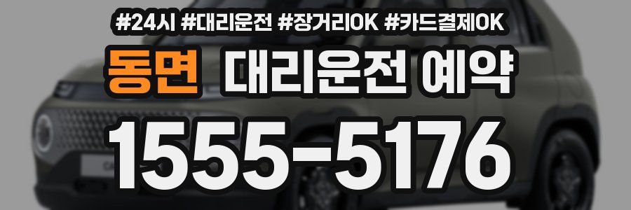 동면 대리운전 예약