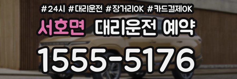서호면 대리운전 예약