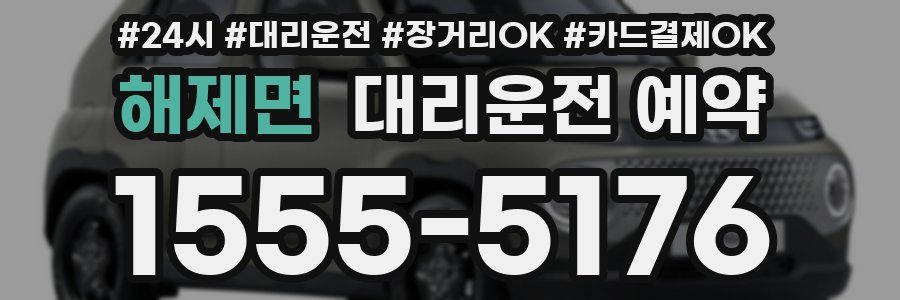 해제면 대리운전 예약