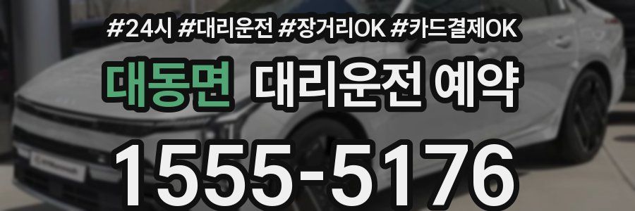 대동면 대리운전 예약