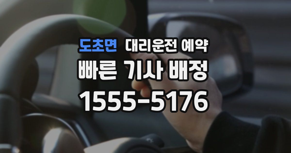 도초면 대리운전 예약