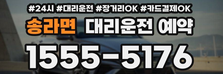 송라면 대리운전 예약