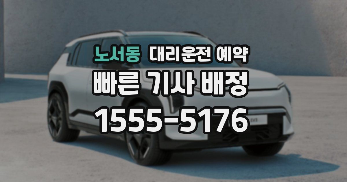 노서동 대리운전 예약