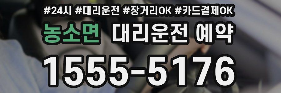 농소면 대리운전 예약