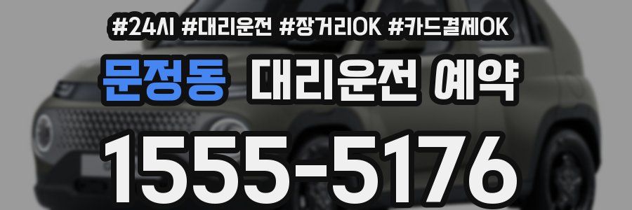 문정동 대리운전 예약