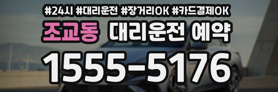 조교동 대리운전 예약