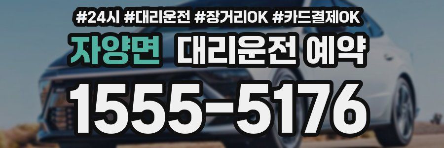 자양면 대리운전 예약