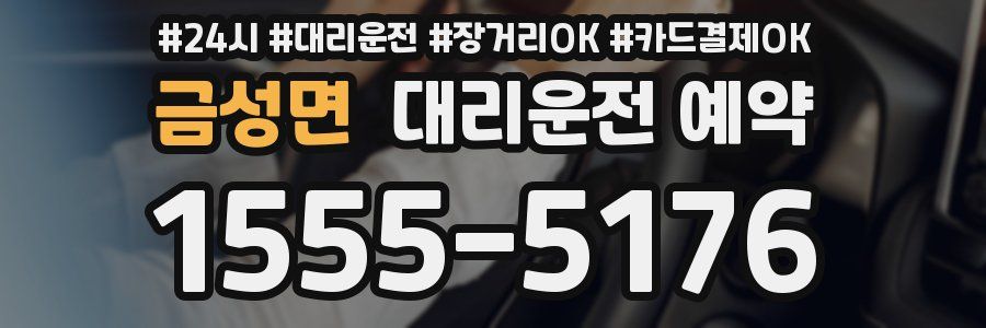금성면 대리운전 예약