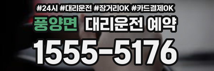 풍양면 대리운전 예약