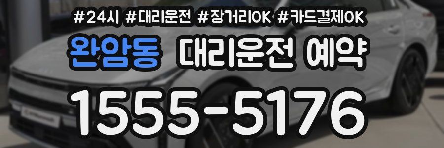 완암동 대리운전 예약