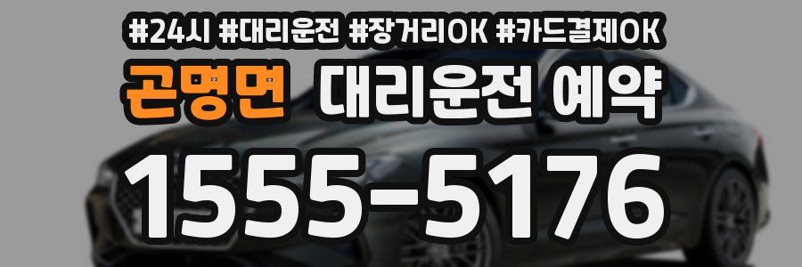 곤명면 대리운전 예약