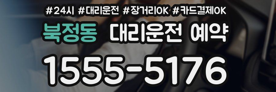 북정동 대리운전 예약