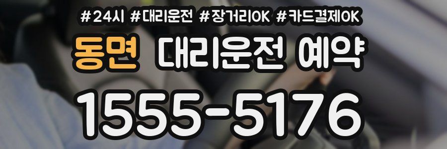 동면 대리운전 예약