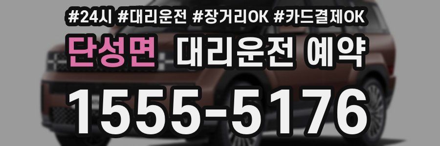단성면 대리운전 예약