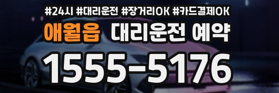 애월읍 대리운전 예약