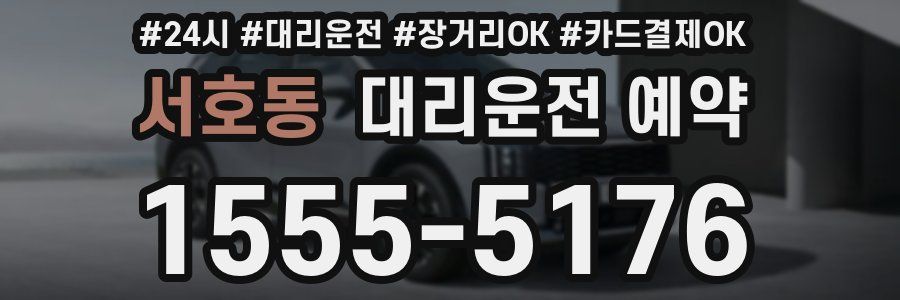 서호동 대리운전 예약