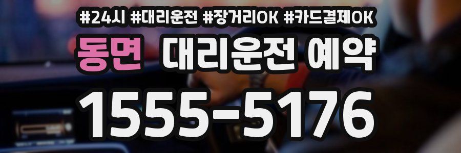 동면 대리운전 예약
