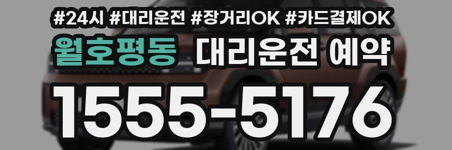 월호평동 대리운전 예약
