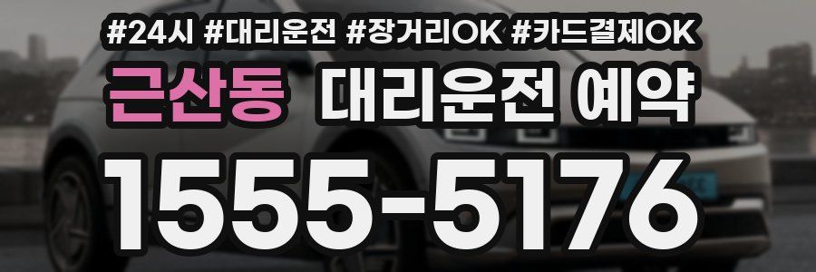 근산동 대리운전 예약