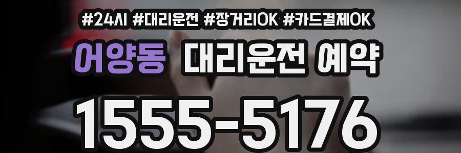 어양동 대리운전 예약