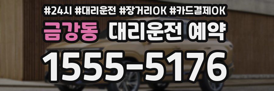 금강동 대리운전 예약