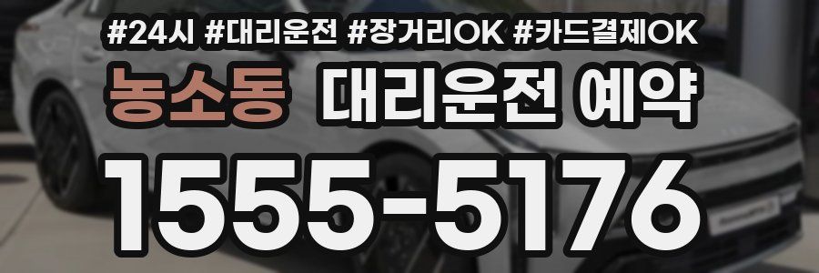 농소동 대리운전 예약