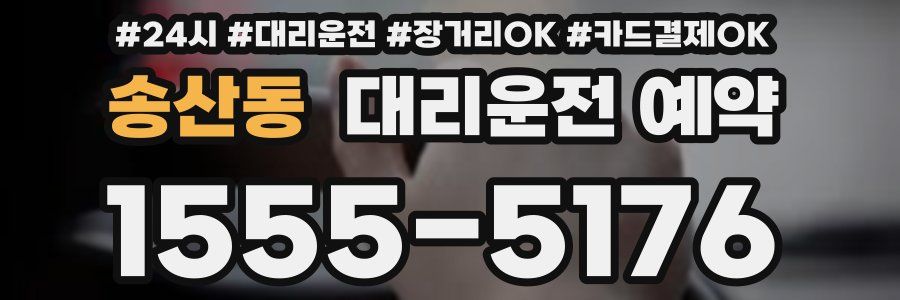 송산동 대리운전 예약
