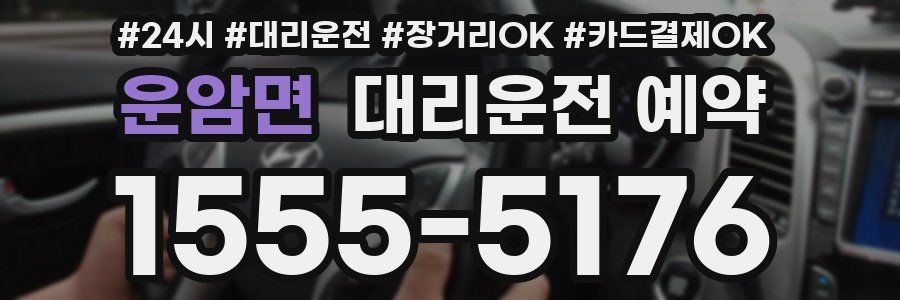 운암면 대리운전 예약