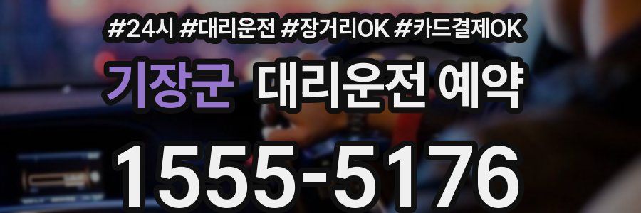 기장군 대리운전 예약