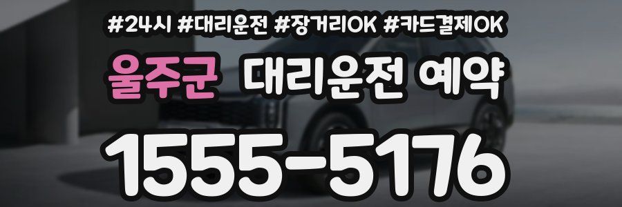 울주군 대리운전 예약