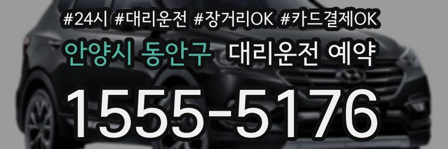 안양시 동안구 대리운전 예약