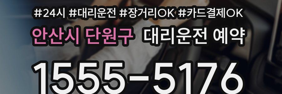 안산시 단원구 대리운전 예약