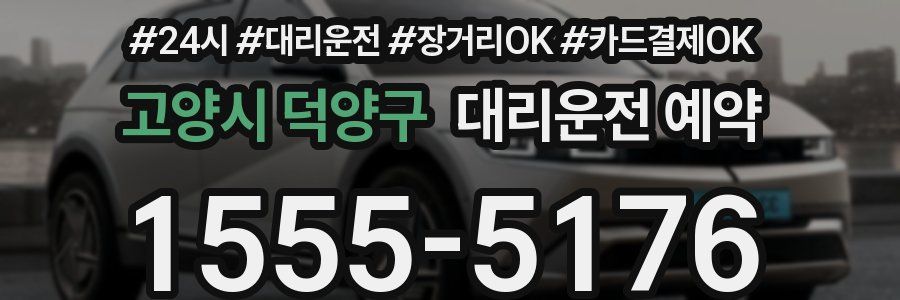 고양시 덕양구 대리운전 예약