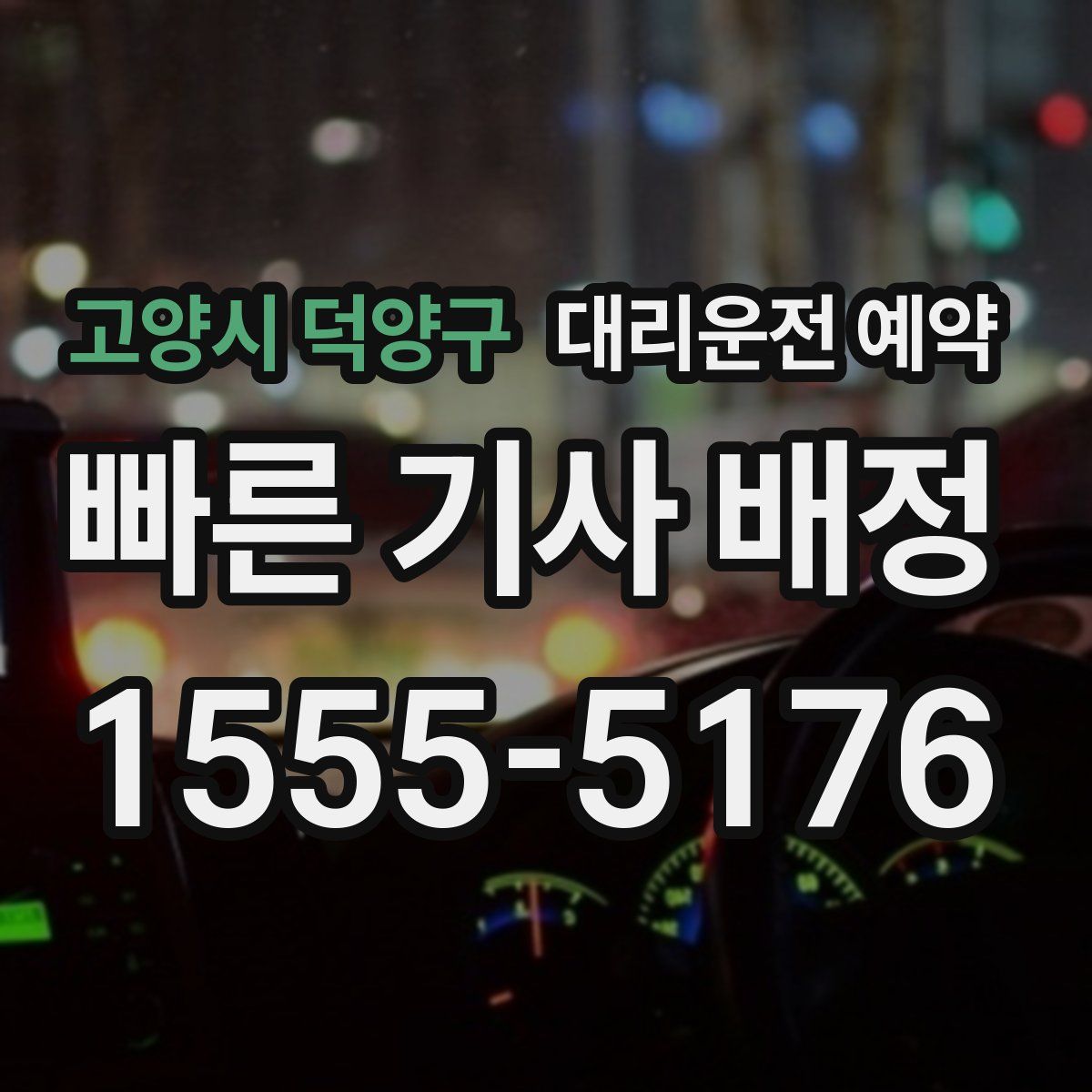 고양시 덕양구 대리운전 예약