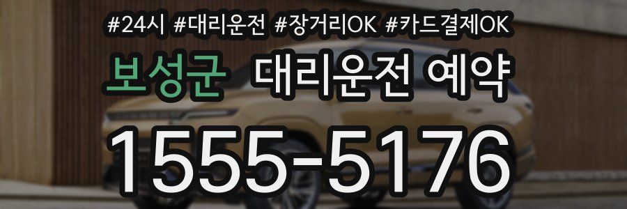 보성군 대리운전 예약