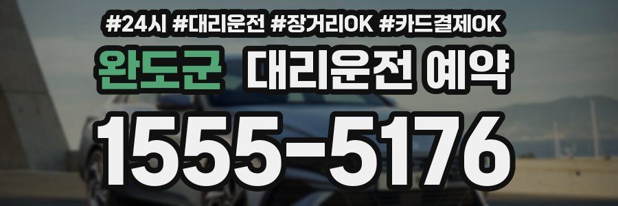 완도군 대리운전 예약